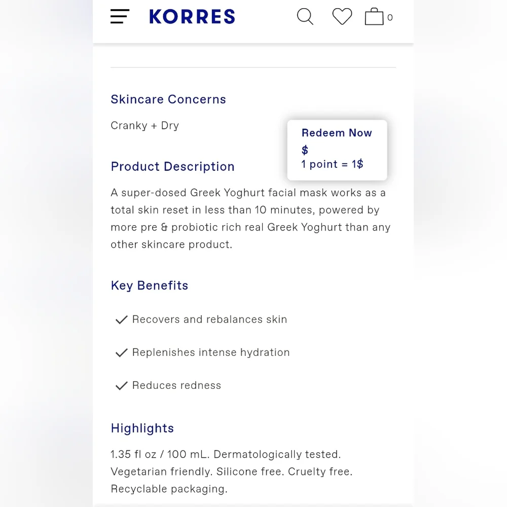 Korres Greek Yogurt Probiotic Superdose Face Mask. New in box & Sealed - Picture 5 of 6